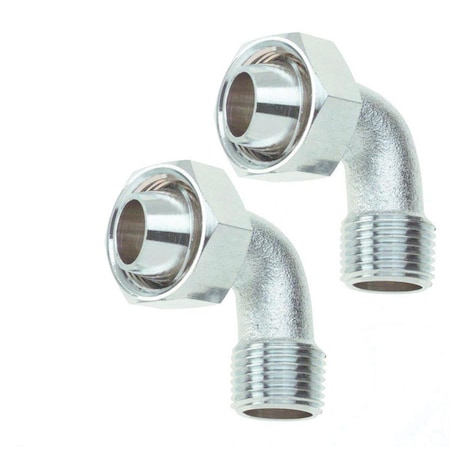 Harvey 0.5 in. Brass Bent Bathcock Coupling 40045